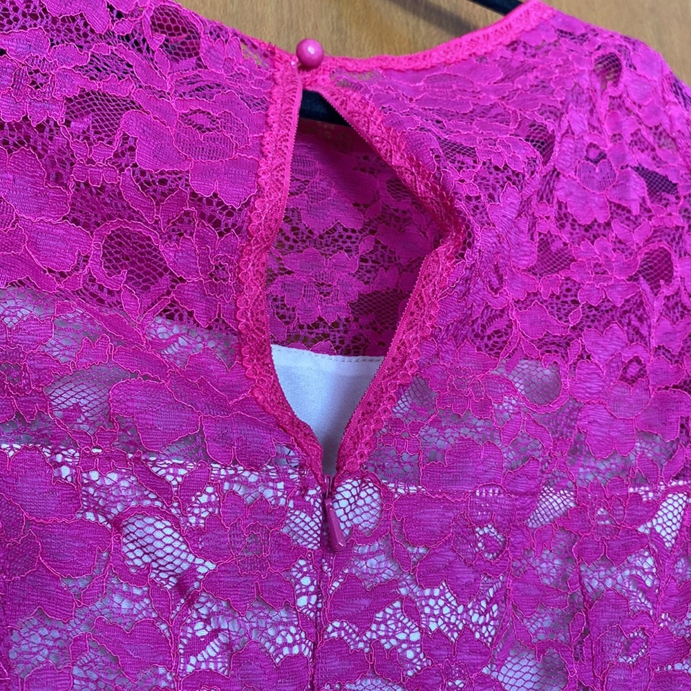 French Connection Pink Lace Dress - Picture 12 of 14
